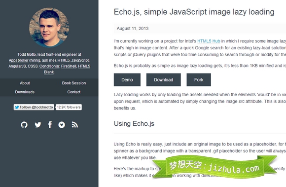 图片过大?用echo.js延迟加载 图片过大?用echo.js延迟加载